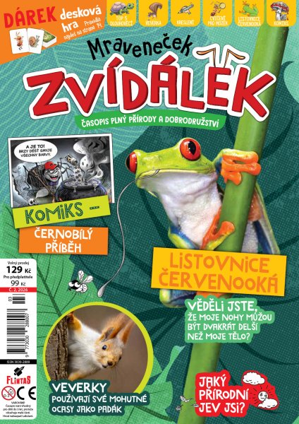 obálka časopisu Mraveneček Zvídálek 3/2026