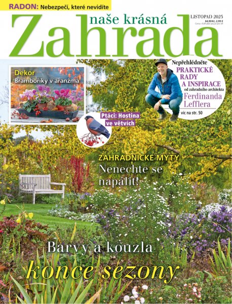 obálka časopisu Naše krásná zahrada 11/2025
