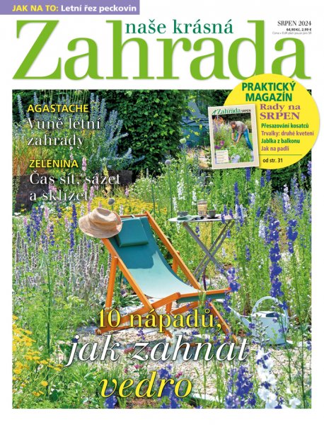 obálka časopisu Naše krásná zahrada 8/2024
