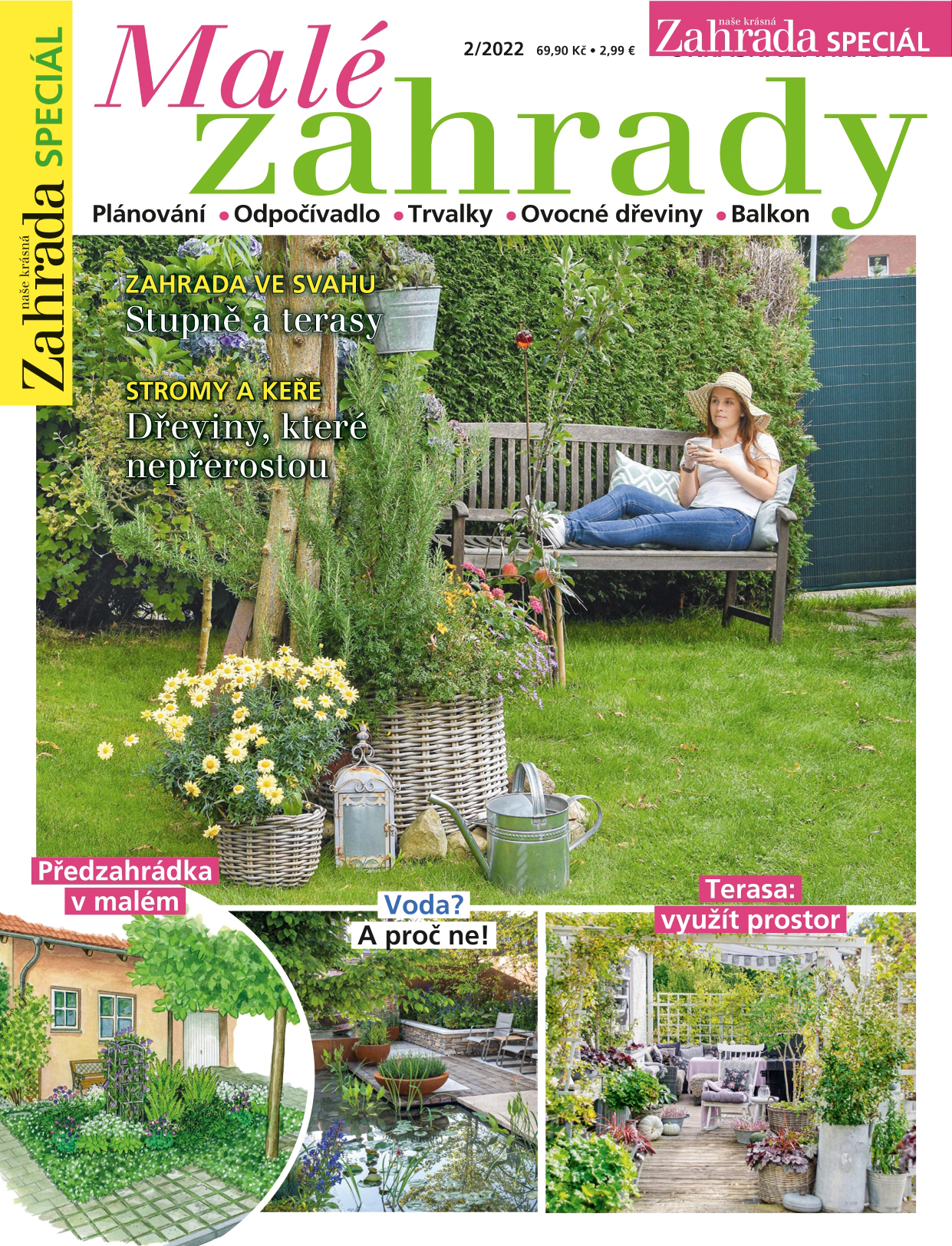 obálka časopisu Naše krásná zahrada speciál 2/2022 - Malé zahrady