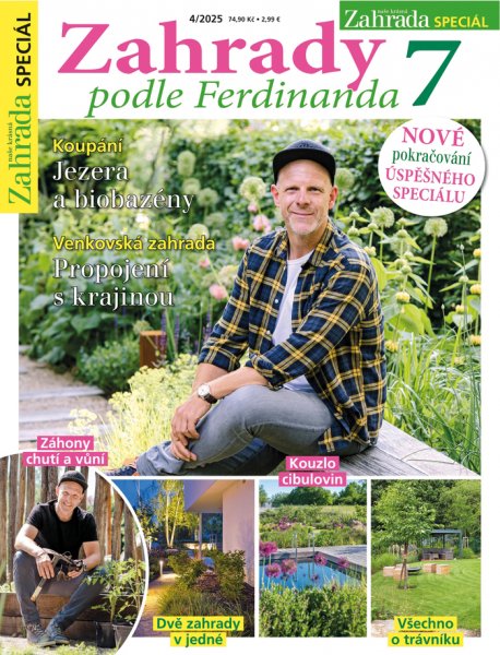 obálka časopisu Naše krásná zahrada speciál 4/2025 - Zahrady podle Ferdinanda 7