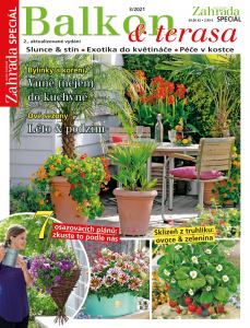 obálka časopisu Naše krásná zahrada speciál Balkon & terasa 2021