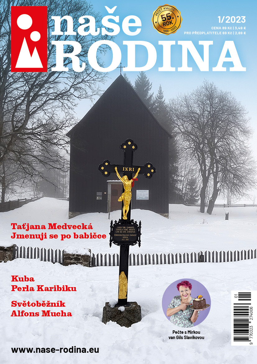 obálka časopisu Naše rodina 1/2023