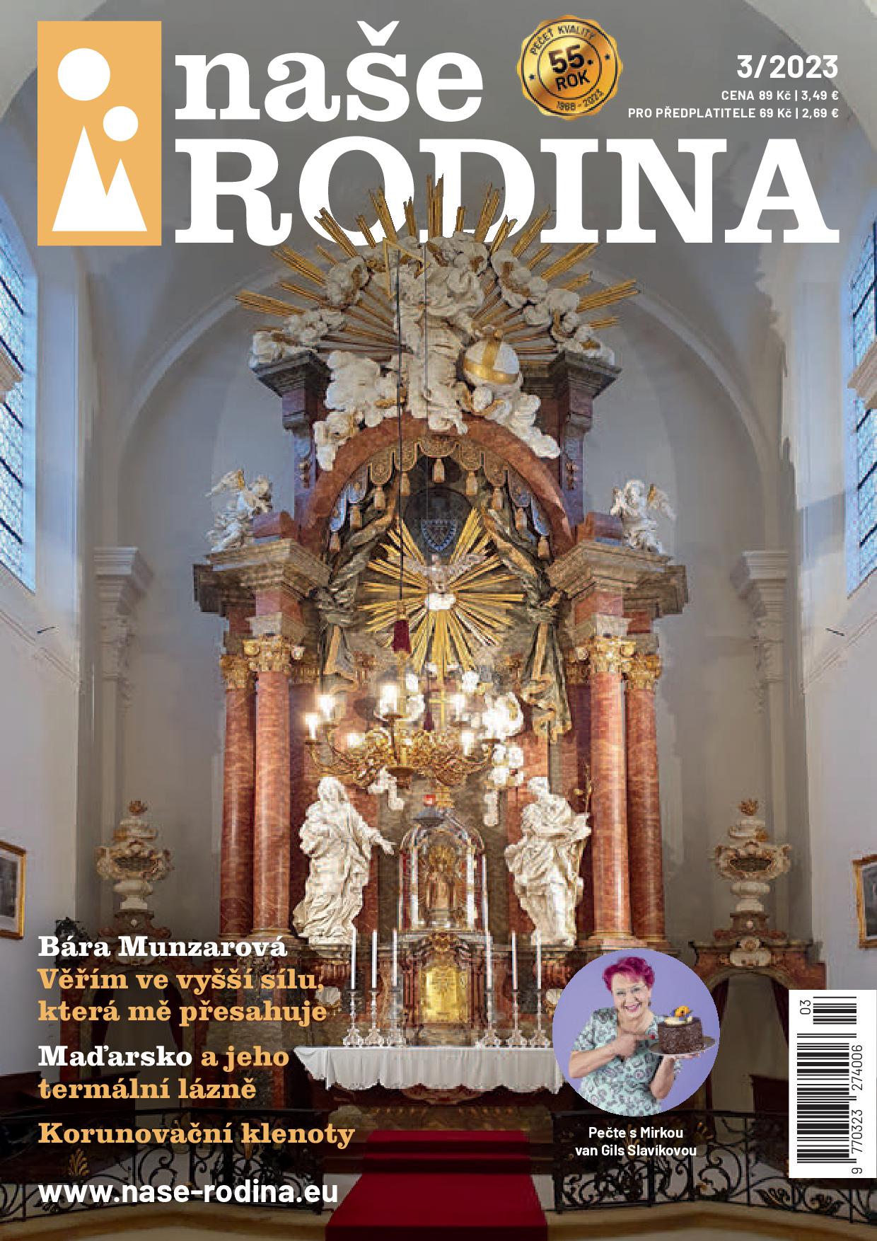 obálka časopisu Naše rodina 3/2023
