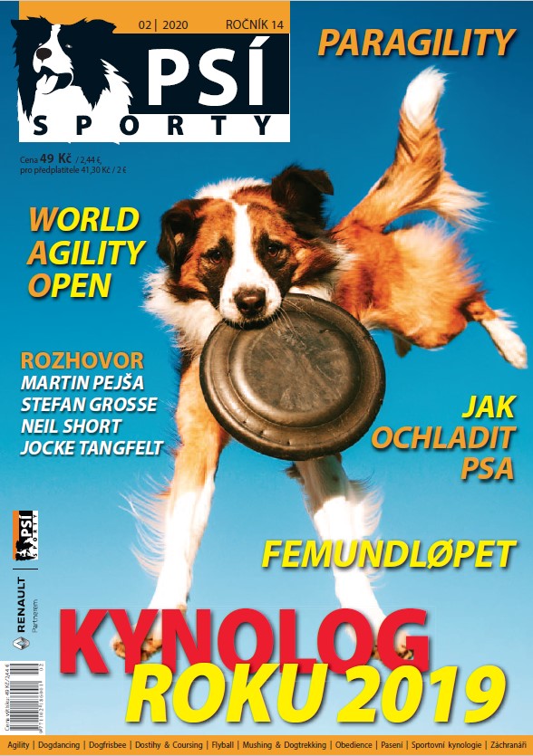 titulní strana časopisu Psí sporty 2020//2