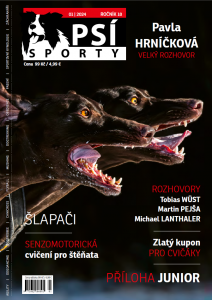 obálka časopisu Psí sporty 1/2024