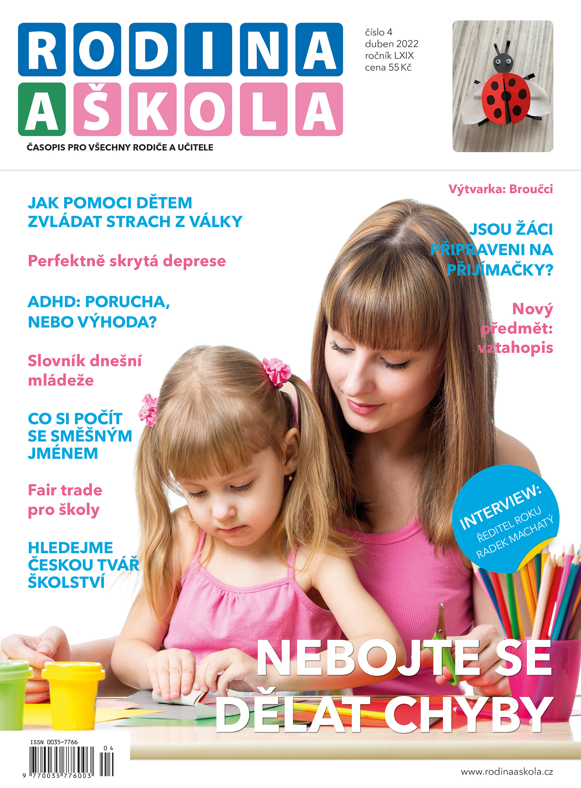 obálka časopisu Rodina a Škola 4/2022