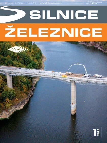 obálka časopisu Silnice a železnice 1/2025