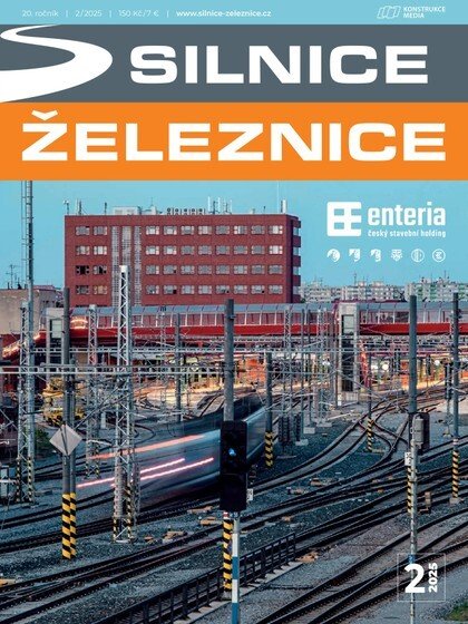 obálka časopisu Silnice a železnice 2/2025