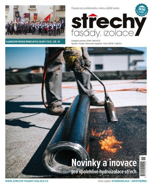 obálka časopisu Střechy, Fasády, Izolace 11-12/2024