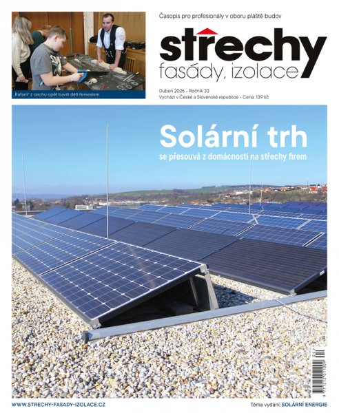 obálka časopisu Střechy, Fasády, Izolace 4/2026