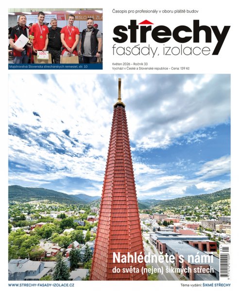 obálka časopisu Střechy, Fasády, Izolace 5/2026