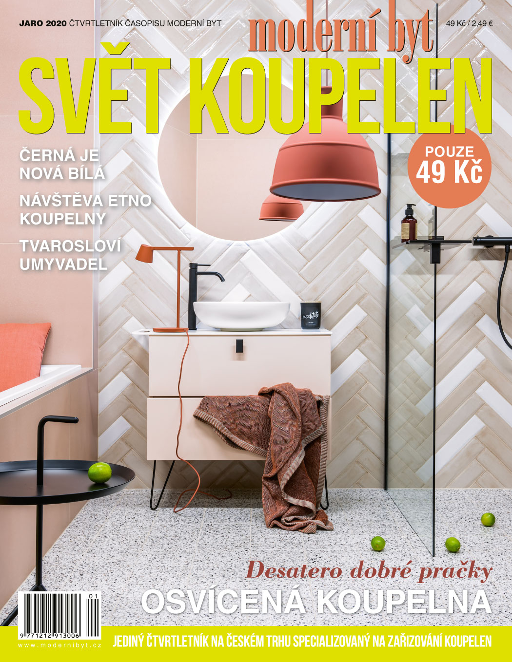 obálka časopisu Svět koupelen 1/2020