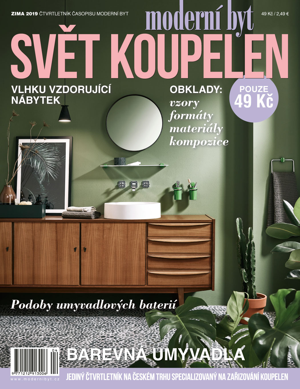 obálka časopisu Svět koupelen zima/2019