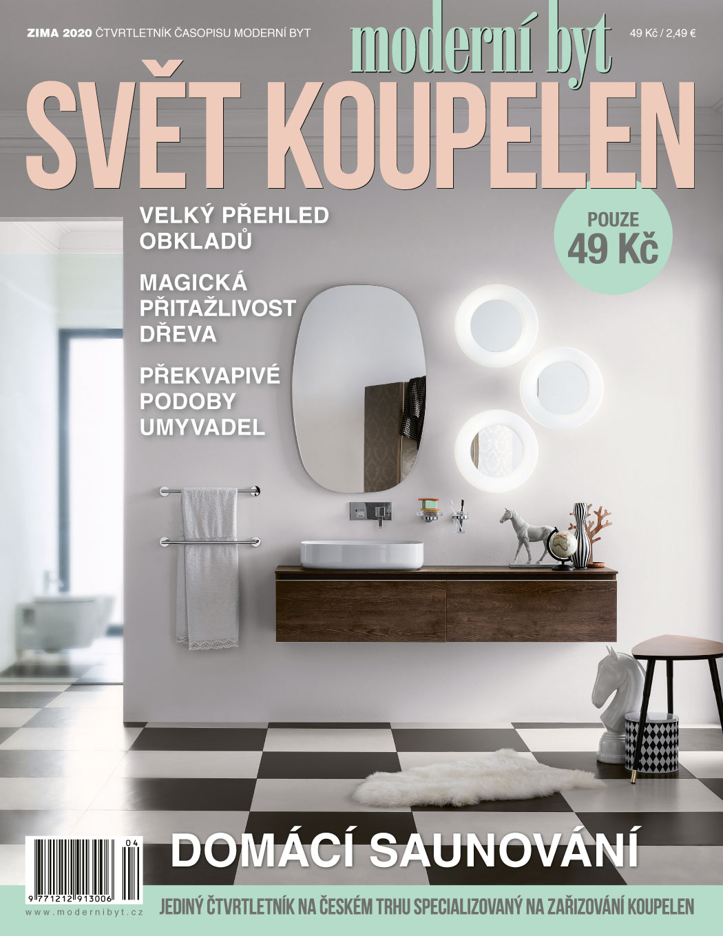 obálka časopisu Svět koupelen zima/2020