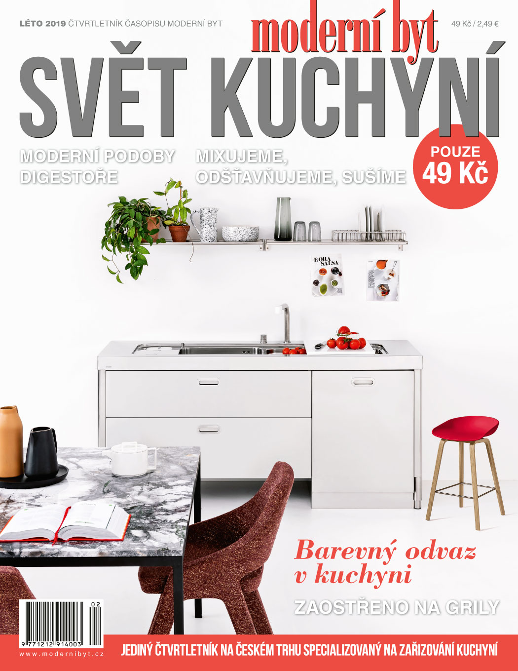 titulní strana časopisu Svět kuchyní 2019//2