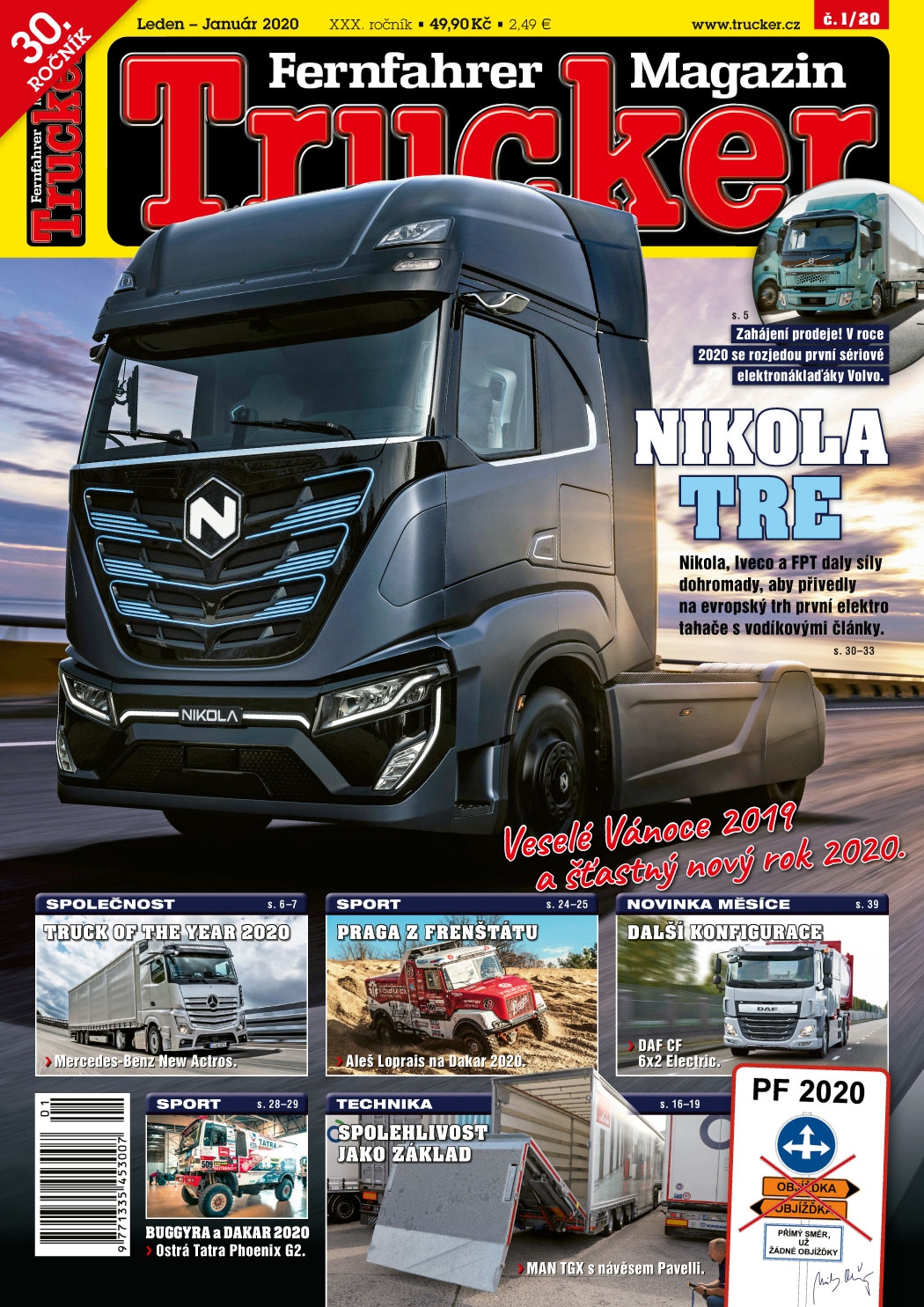 titulní strana časopisu Trucker 2020//1