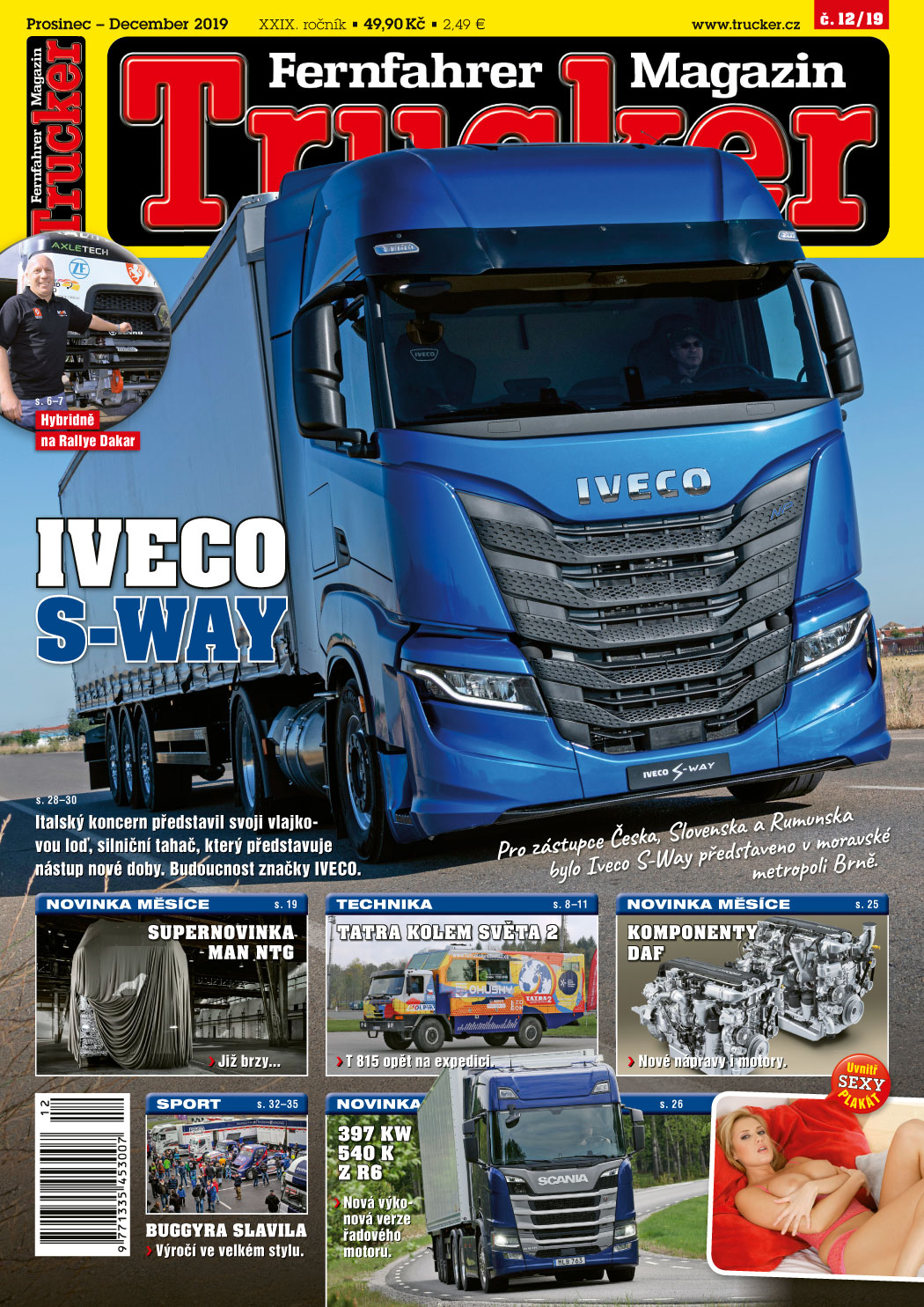 obálka časopisu Trucker 12/2019