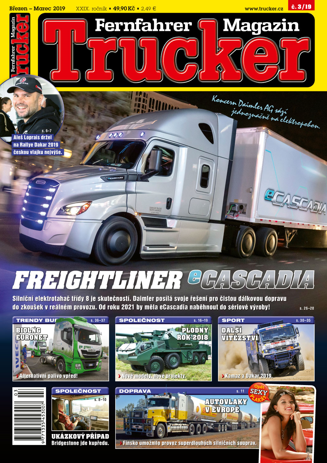obálka časopisu Trucker 3/2019