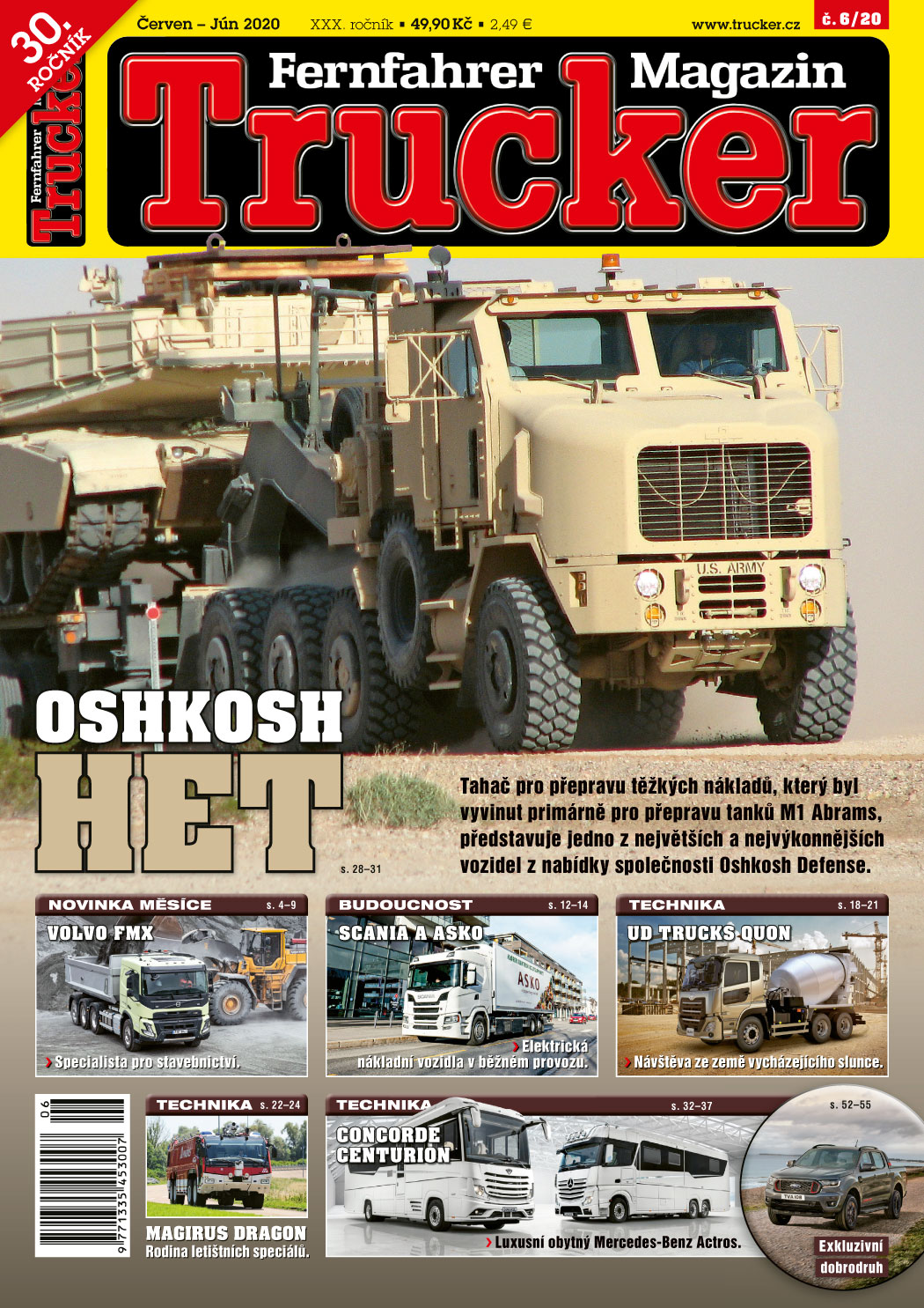 obálka časopisu Trucker 6/2020