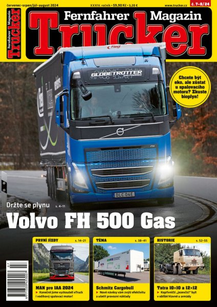 obálka časopisu Trucker 7-8/2024