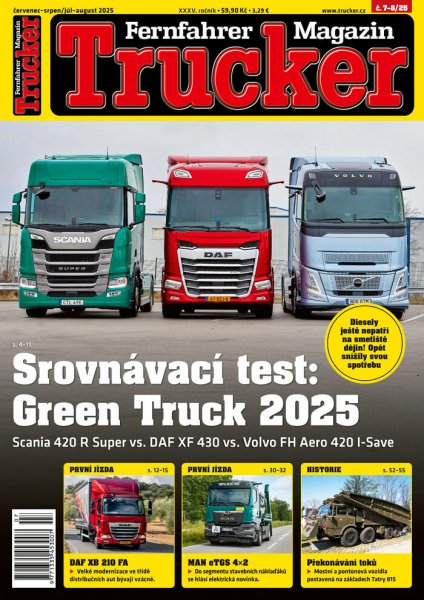 obálka časopisu Trucker 7-8/2025