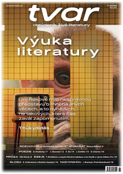 obálka časopisu Tvar 7/2025