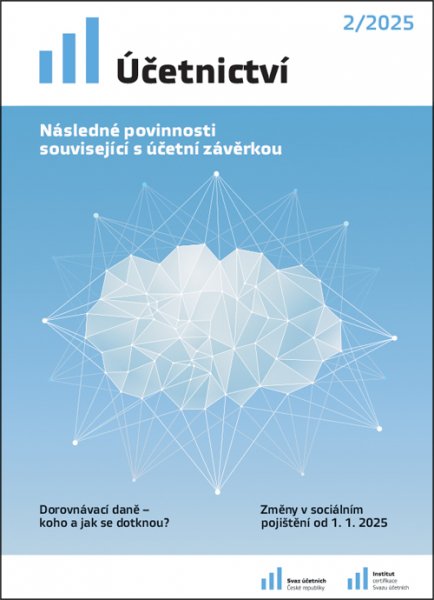 obálka časopisu Účetnictví 2/2025