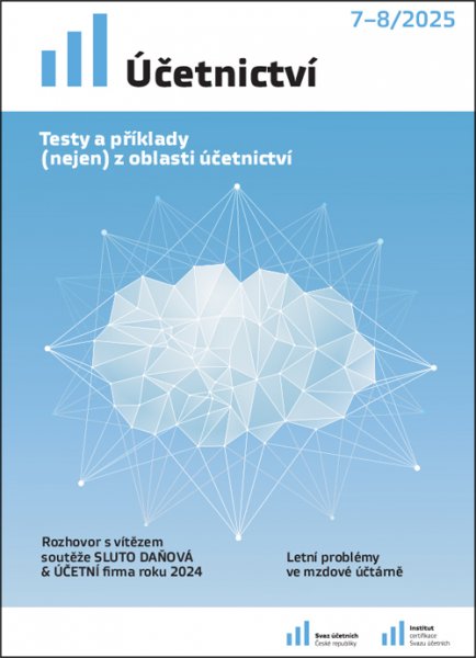 obálka časopisu Účetnictví 7-8/2025