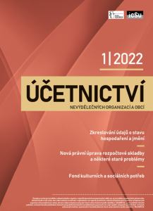 obálka časopisu Účetnictví nevýdělečných organizací a obcí Účetnictví nevýdělečných organizací a obcí 1/2022