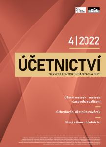 titulní strana časopisu Účetnictví nevýdělečných organizací a obcí 2022//4