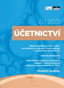 obálka časopisu Účetnictví Účetnictví 6/2021