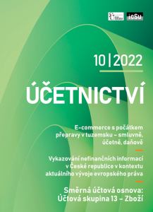 titulní strana časopisu Účetnictví 2022//10