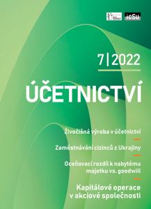 obálka časopisu Účetnictví Účetnictví 7/2022