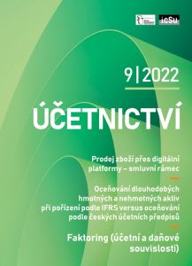 obálka časopisu Účetnictví Účetnictví 9/2022