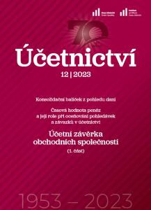 titulní strana časopisu Účetnictví 2023//12