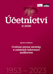 titulní strana časopisu Účetnictví 2023//2