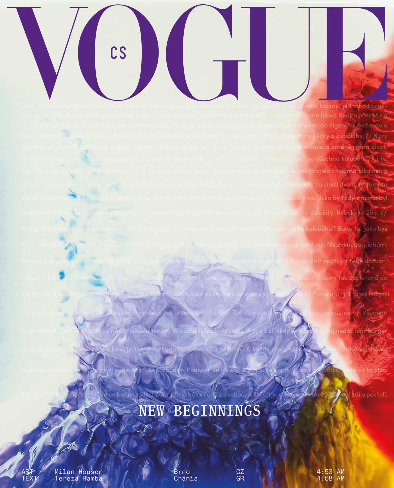 titulní strana časopisu VOGUE 2021//9