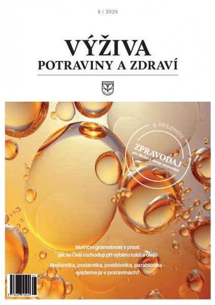 obálka časopisu Výživa, potraviny a zdraví 5/2025
