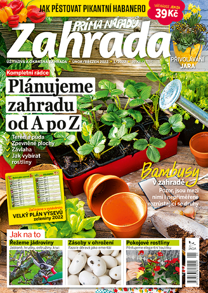 obálka časopisu Zahrada prima nápadů 1/2022