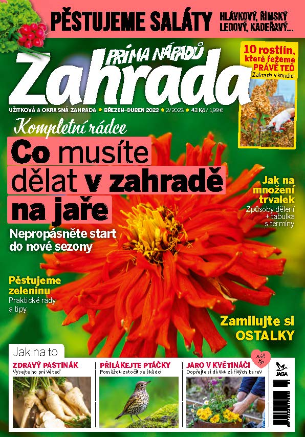 obálka časopisu Zahrada prima nápadů 2/2023