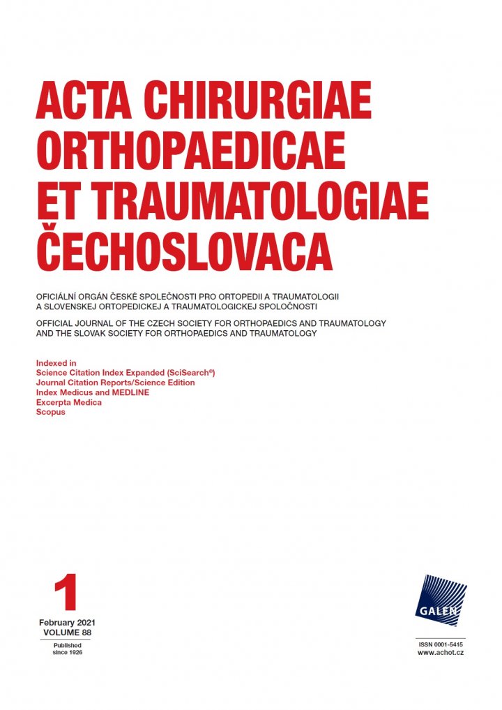 titulní strana časopisu Acta chirurgiae orthopaedicae et traumatologiae a jeho předplatné