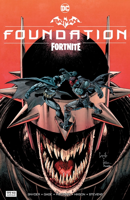 titulní strana časopisu Batman/Fortnite Foundation a jeho předplatné