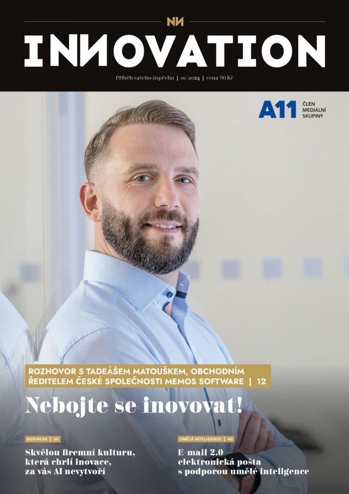 titulní strana časopisu Innovation a jeho předplatné