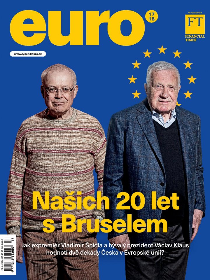 titulní strana časopisu EURO a jeho předplatné