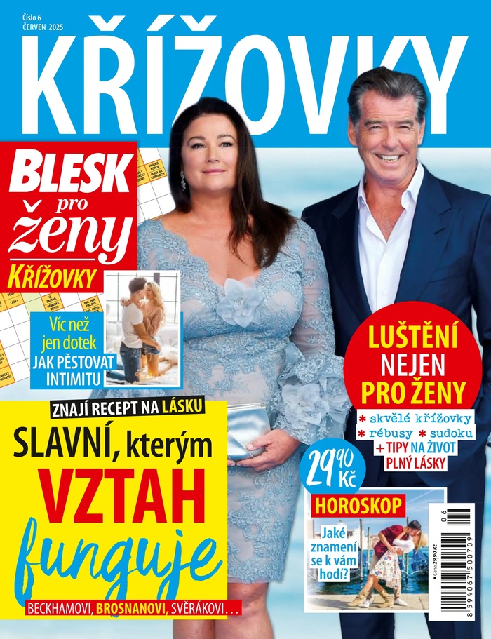 titulní strana časopisu BLESK pro ženy KŘÍŽOVKY a jeho předplatné