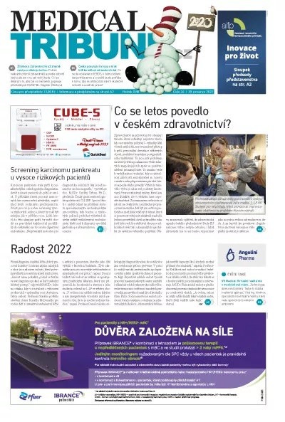 titulní strana časopisu Medical Tribune a jeho předplatné