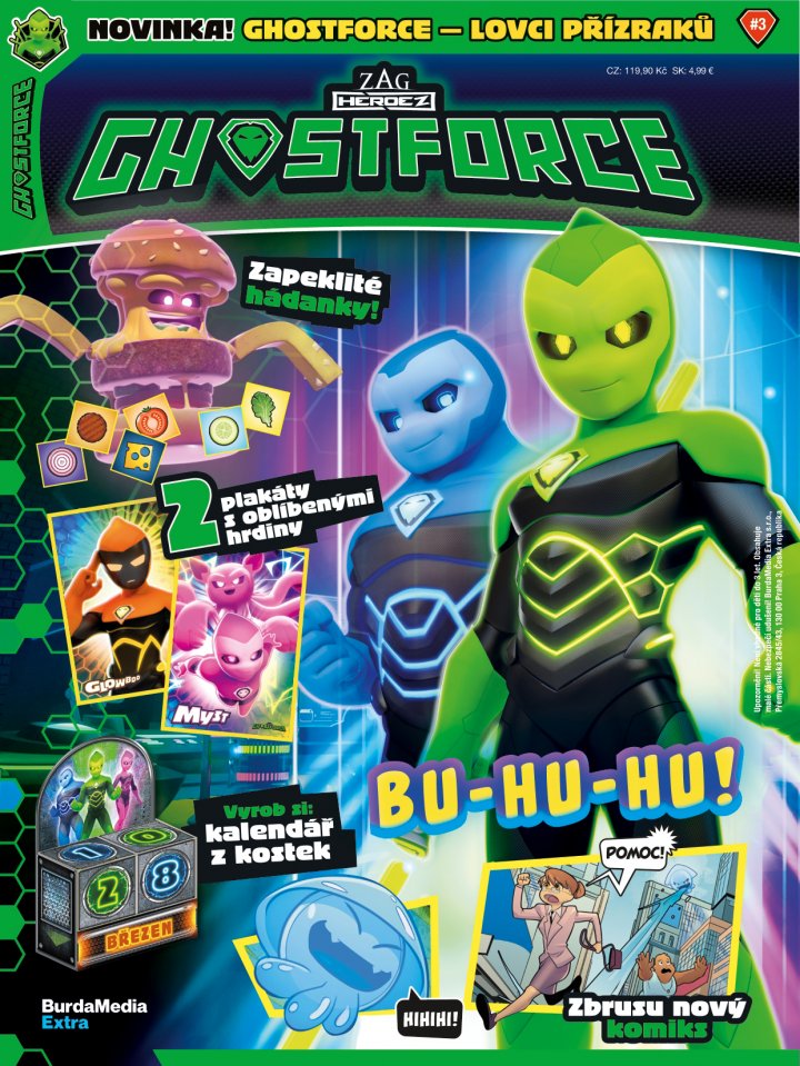 titulní strana časopisu Ghostforce a jeho předplatné