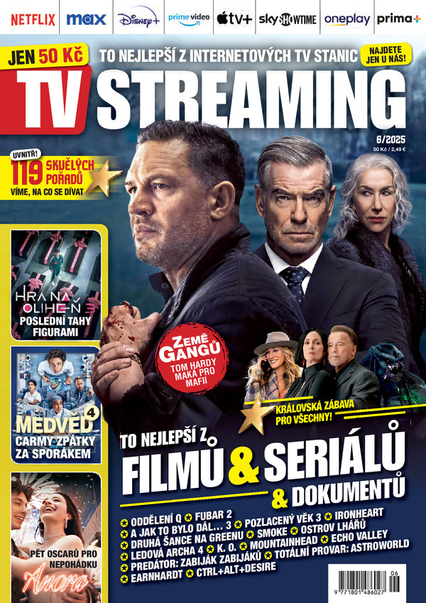 titulní strana časopisu TV streaming a jeho předplatné