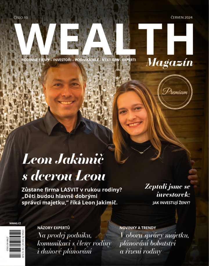 titulní strana časopisu Wealth Magazín - Premium a jeho předplatné